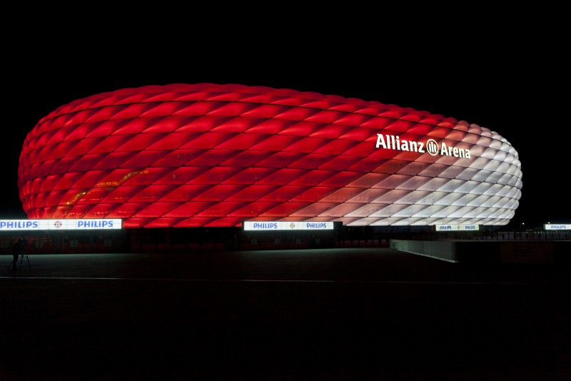 Philips verzorgt nieuwe ledverlichting voor stadion Bayern München