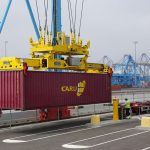Container am Rotterdamer Hafen