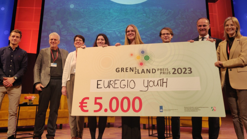 Das Projekt EUREGIO Youth gewann den Grenzlandpreis 2023. Foto: EUREGIO