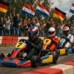 Crossen en contacten leggen: Nederlands-Duitse kartrace