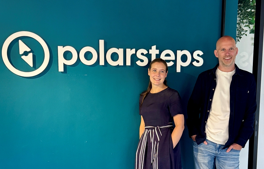 Die Gesichter hinter Polarsteps: CEO Clare Jones und Gründer Koen Droste