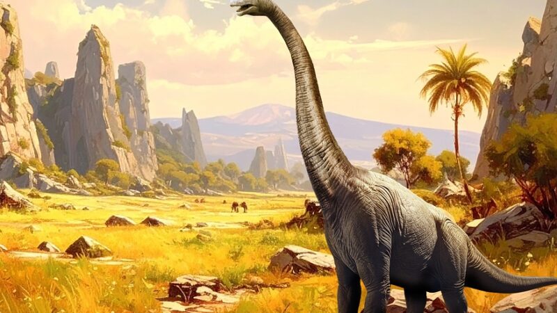 Auch ein Brachiosaurus ist im Burgers' Zoo zu sehen. Grafik: Burgers' Zoo