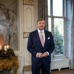 Koning bij dertig jaar Haus der Niederlande en 1e Duits-Nederlandse Legerkorps in Münster